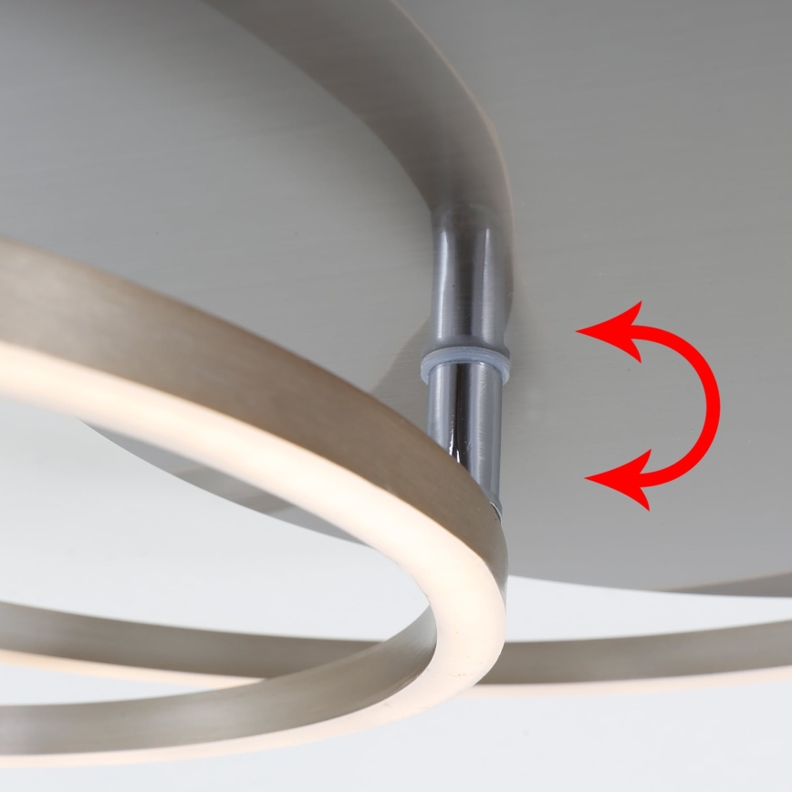 Brilo - LED prigušiva stropna svjetiljka FRAMES LED/14W/230V + LED/22W 3000K