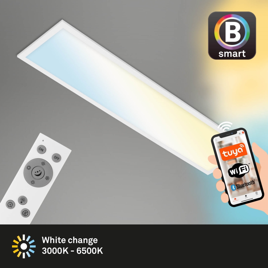 Brilo - LED Prigušiva stropna svjetiljka PIATTO LED/28W/230V 3000-6500K Wi-Fi Tuya + daljinski upravljač