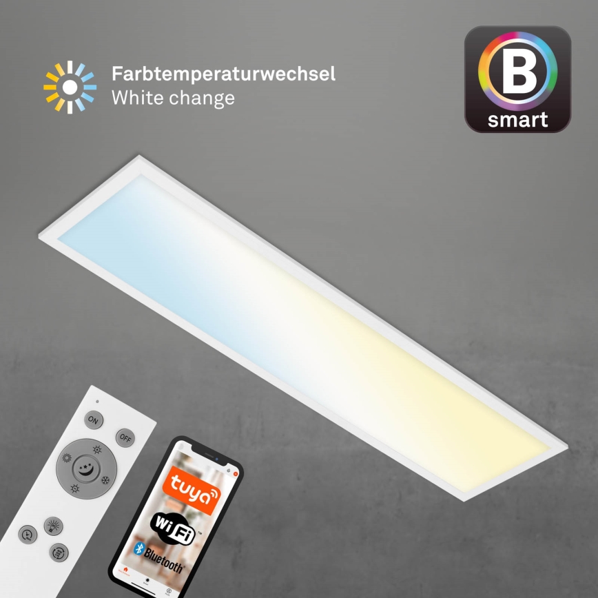 Brilo - LED Prigušiva stropna svjetiljka PIATTO LED/28W/230V 3000-6500K Wi-Fi Tuya + daljinski upravljač