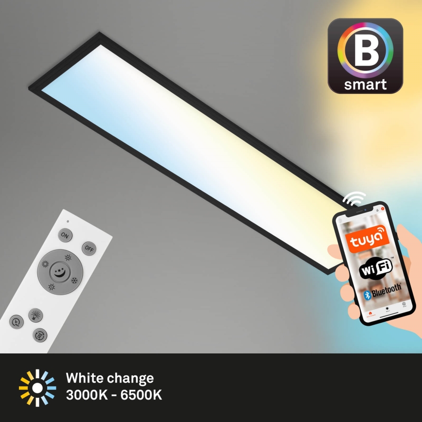 Brilo - LED Prigušiva stropna svjetiljka PIATTO LED/28W/230V 3000-6500K Wi-Fi Tuya + daljinski upravljač