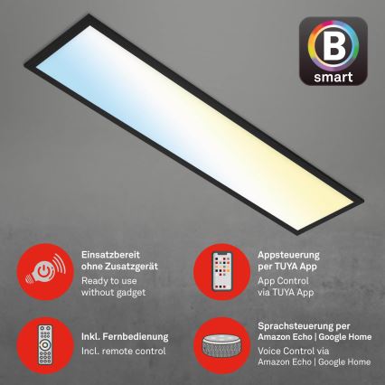 Brilo - LED Prigušiva stropna svjetiljka PIATTO LED/28W/230V 3000-6500K Wi-Fi Tuya + daljinski upravljač