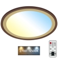 Brilo - LED Prigušiva stropna svjetiljka SLIM LED/22W/230V 2700-6500K + daljinski upravljač