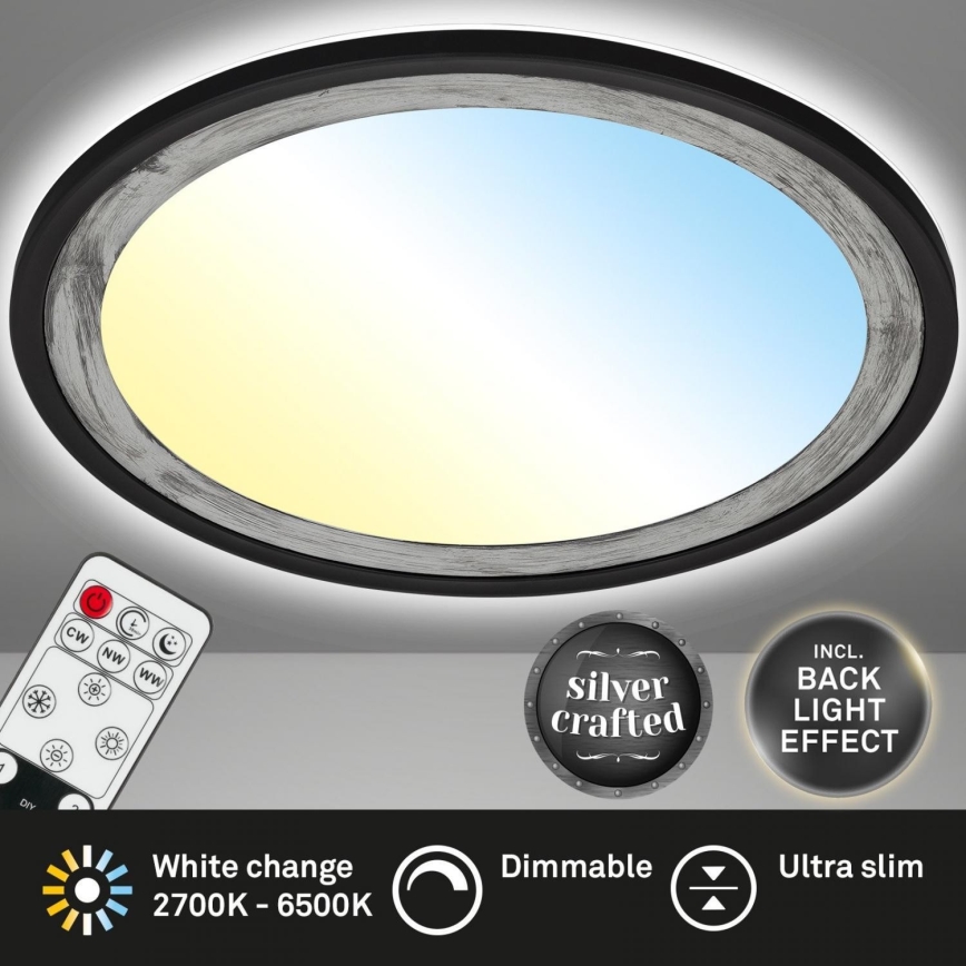 Brilo - LED Prigušiva stropna svjetiljka SLIM LED/22W/230V 2700-6500K + daljinski upravljač