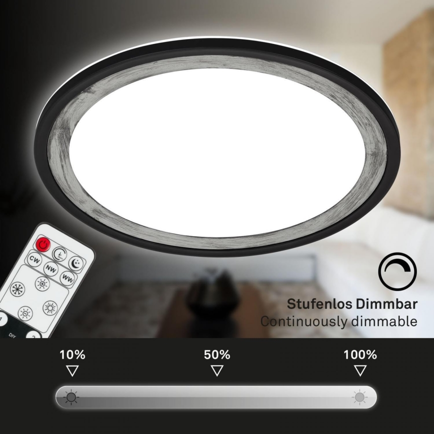 Brilo - LED Prigušiva stropna svjetiljka SLIM LED/22W/230V 2700-6500K + daljinski upravljač