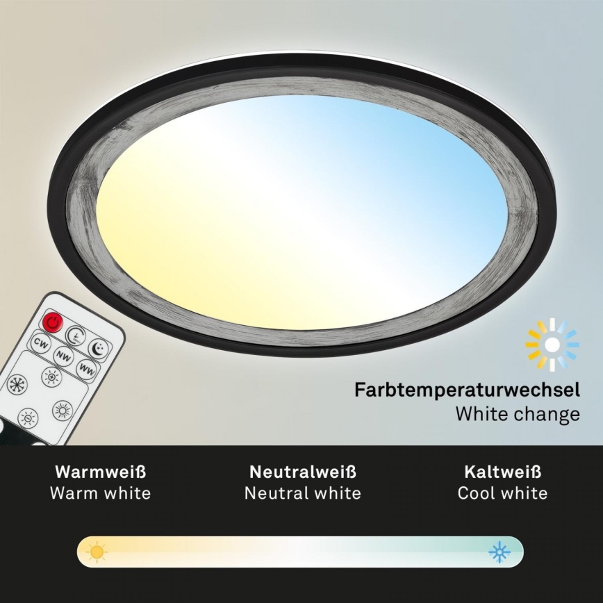 Brilo - LED Prigušiva stropna svjetiljka SLIM LED/22W/230V 2700-6500K + daljinski upravljač