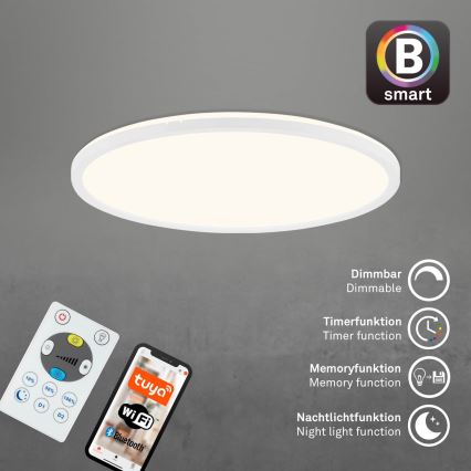 Brilo - LED Prigušiva stropna svjetiljka SLIM LED/22W/230V 2700-6500K Wi-Fi Tuya + daljinski upravljač