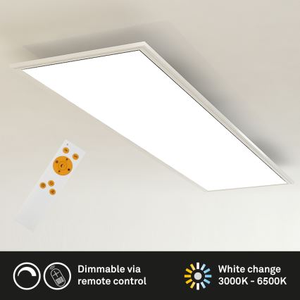 Brilo - LED Prigušiva stropna svjetiljka SLIM LED/24W/230V 3000-6500K 100x25 cm + daljinski upravljač