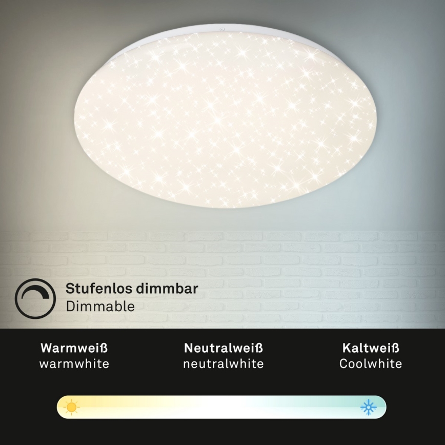Brilo - LED Prigušiva stropna svjetiljka STARRY SKY LED/22W/230V 3000-6000K + daljinski upravljač
