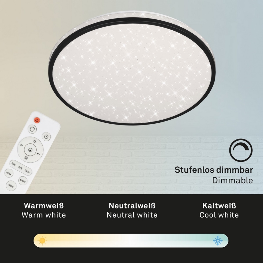 Brilo - LED Prigušiva stropna svjetiljka STARRY SKY LED/24W/230V 3000-6000K + daljinski upravljač