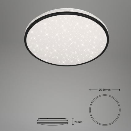 Brilo - LED Prigušiva stropna svjetiljka STARRY SKY LED/24W/230V 3000-6000K + daljinski upravljač