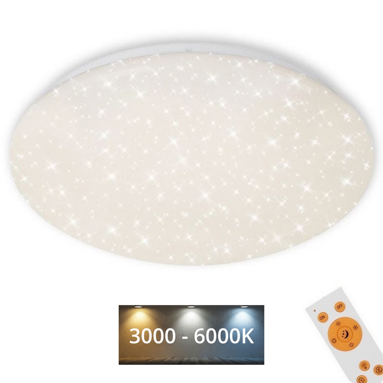 Brilo - LED Prigušiva stropna svjetiljka STARRY SKY LED/40W/230V 3000-6000K + daljinski upravljač