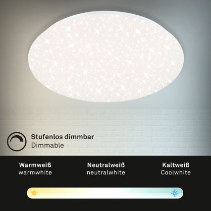 Brilo - LED Prigušiva stropna svjetiljka STARRY SKY LED/40W/230V 3000-6000K + daljinski upravljač