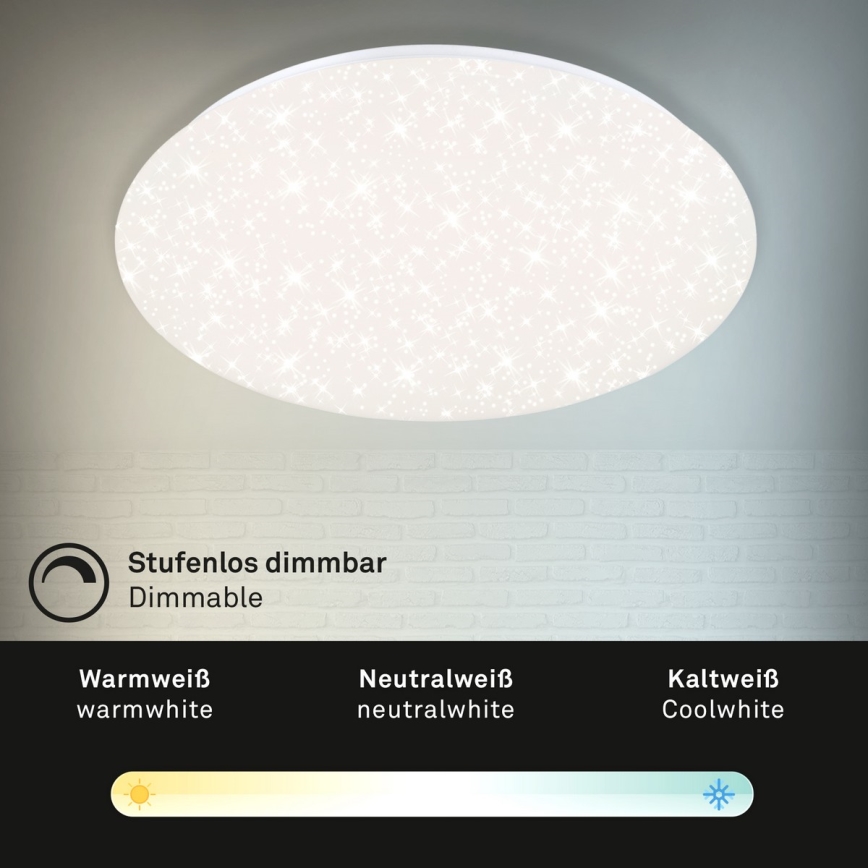 Brilo - LED Prigušiva stropna svjetiljka STARRY SKY LED/40W/230V 3000-6000K + daljinski upravljač