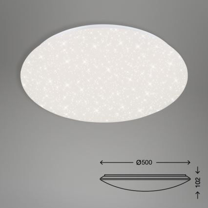 Brilo - LED Prigušiva stropna svjetiljka STARRY SKY LED/40W/230V 3000-6000K + daljinski upravljač