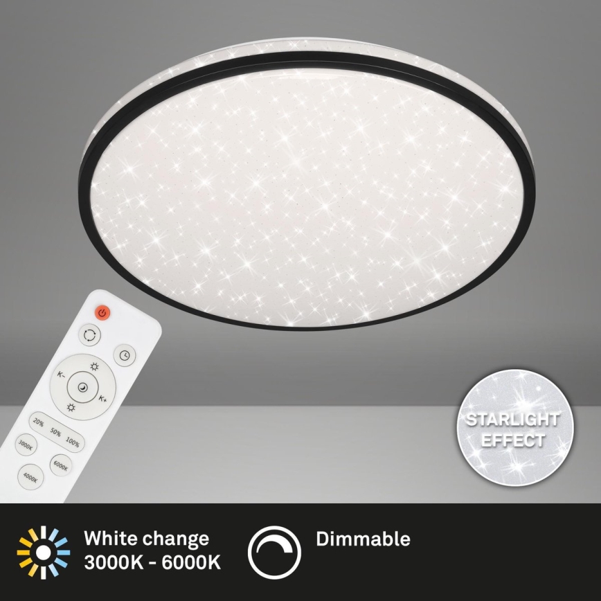 Brilo - LED Prigušiva stropna svjetiljka STARRY SKY LED/48W/230V 3000-6000K + daljinski upravljač