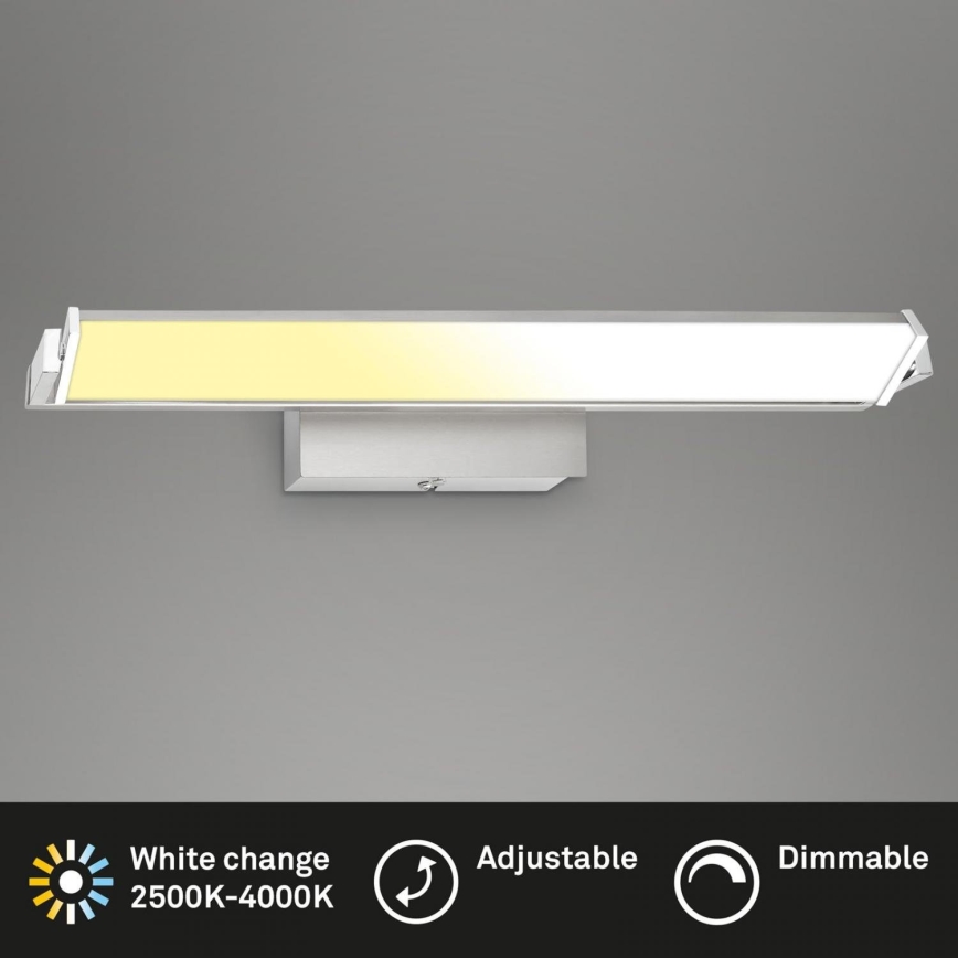 Brilo - LED Prigušiva zidna svjetiljka LED/18W/230V 2700-4000K srebrna