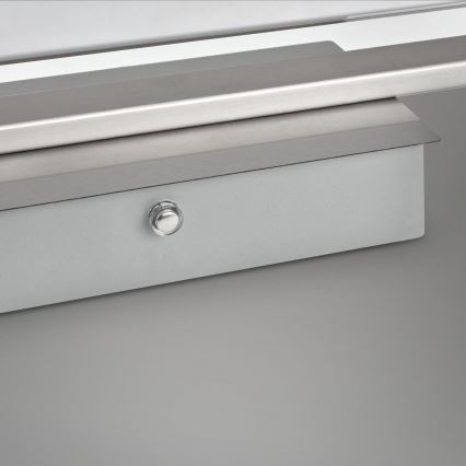 Brilo - LED Prigušiva zidna svjetiljka LED/18W/230V 2700-4000K srebrna