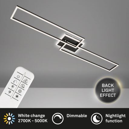 Brilo - LED Prigušivi nadgradni luster FRAME 2xLED/20W/230V 2700-6500K + dálkové ovládán