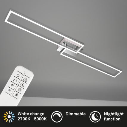 Brilo - LED Prigušivi nadgradni luster FRAME 2xLED/20W/230V 2700-5000K + daljinski upravljač