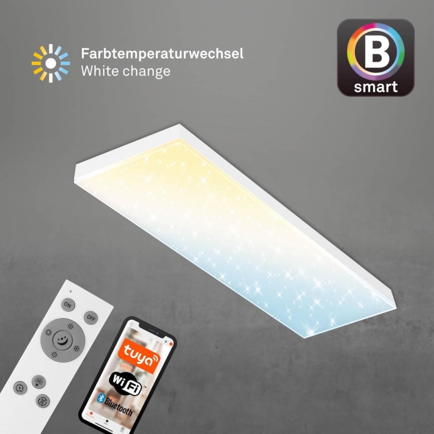 Brilo - LED Prigušivi nadgradni panel FRAMELESS LED/28W/230V 3000-6500K Wi-Fi Tuya + daljinski upravljač
