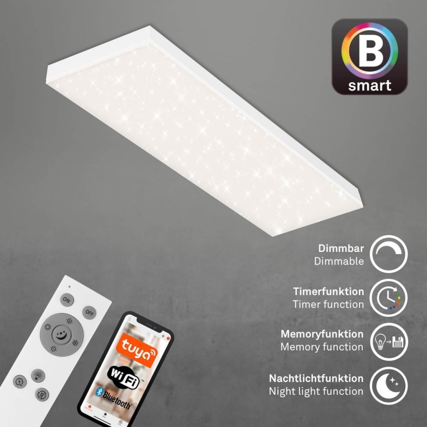 Brilo - LED Prigušivi nadgradni panel FRAMELESS LED/28W/230V 3000-6500K Wi-Fi Tuya + daljinski upravljač