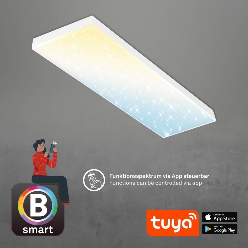 Brilo - LED Prigušivi nadgradni panel FRAMELESS LED/28W/230V 3000-6500K Wi-Fi Tuya + daljinski upravljač