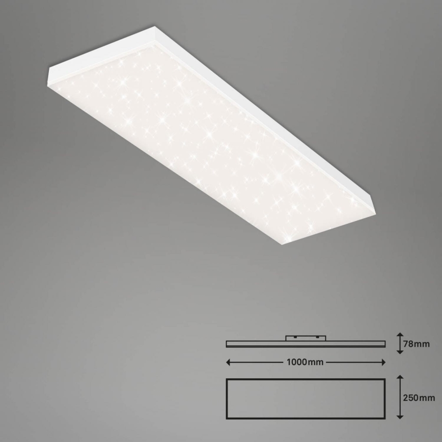 Brilo - LED Prigušivi nadgradni panel FRAMELESS LED/28W/230V 3000-6500K Wi-Fi Tuya + daljinski upravljač