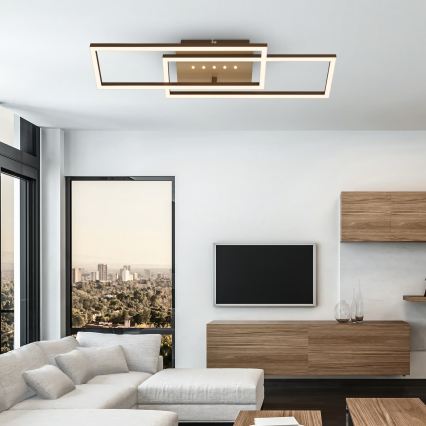 Brilo - LED prigušivo stropno svjetlo LED/30W/230V 3000K smeđa