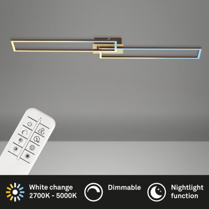 Brilo - LED stropna lampa s prigušivanjem FRAME 2xLED/20W/230V 2700-5000K + daljinski upravljač
