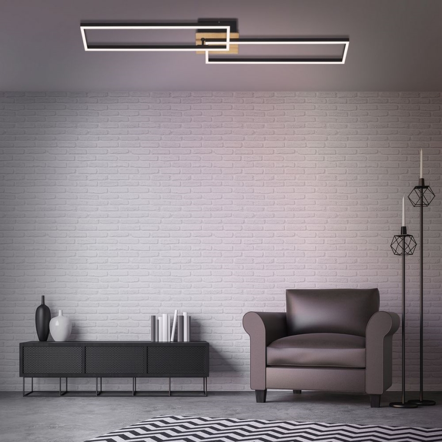 Brilo - LED stropna lampa s prigušivanjem FRAME 2xLED/20W/230V 2700-5000K + daljinski upravljač