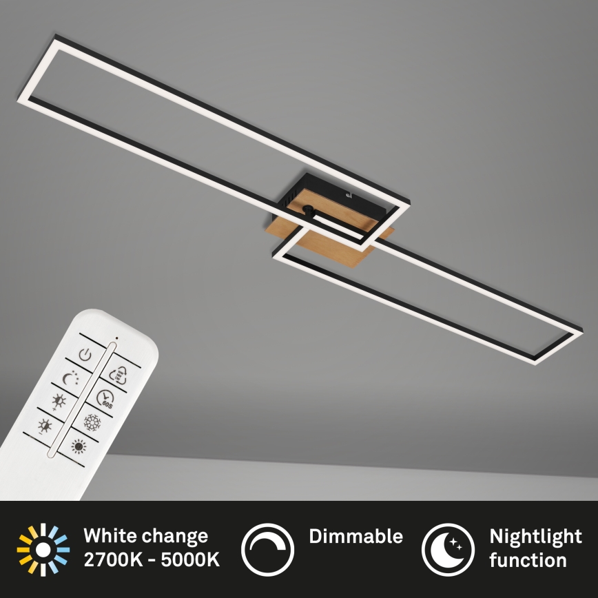 Brilo - LED stropna lampa s prigušivanjem FRAME 2xLED/20W/230V 2700-5000K + daljinski upravljač