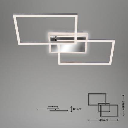 Brilo - LED stropna lampa FRAME s prigušivanjem 2xLED/20W/230V 2700-6500K + daljinski upravljač
