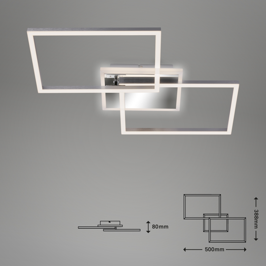 Brilo - LED stropna lampa FRAME s prigušivanjem 2xLED/20W/230V 2700-6500K + daljinski upravljač