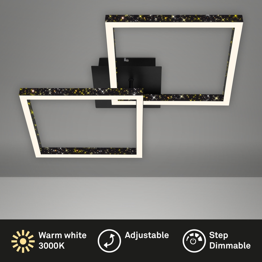 Brilo - LED stropna lampa s prigušivanjem FRAME 2xLED/9W/230V