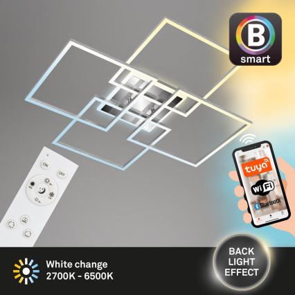 Brilo - LED stropna lampa FRAME LED/50W/230V 2700-6500K Wi-Fi Tuya + daljinski upravljač