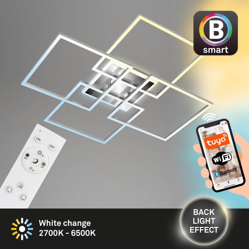 Brilo - LED stropna lampa FRAME LED/50W/230V 2700-6500K Wi-Fi Tuya + daljinski upravljač
