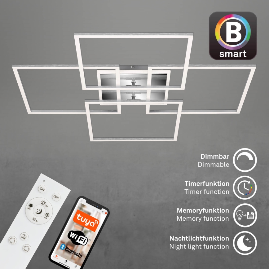 Brilo - LED stropna lampa FRAME LED/50W/230V 2700-6500K Wi-Fi Tuya + daljinski upravljač