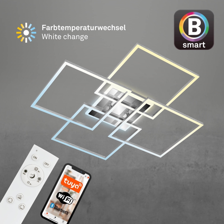 Brilo - LED stropna lampa FRAME LED/50W/230V 2700-6500K Wi-Fi Tuya + daljinski upravljač