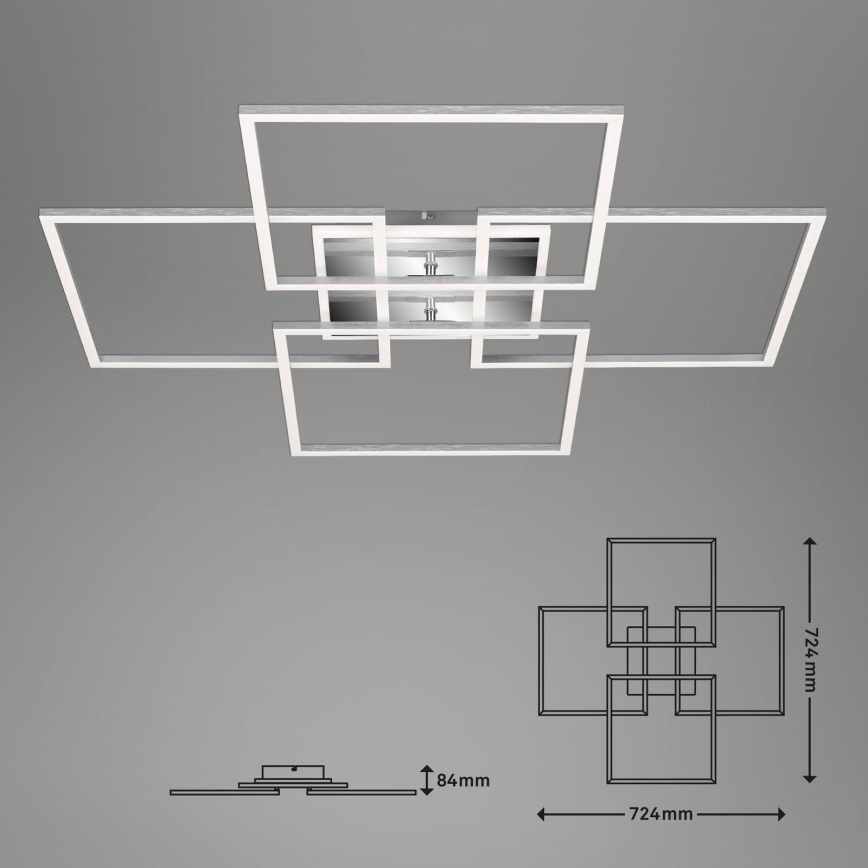 Brilo - LED stropna lampa FRAME LED/50W/230V 2700-6500K Wi-Fi Tuya + daljinski upravljač