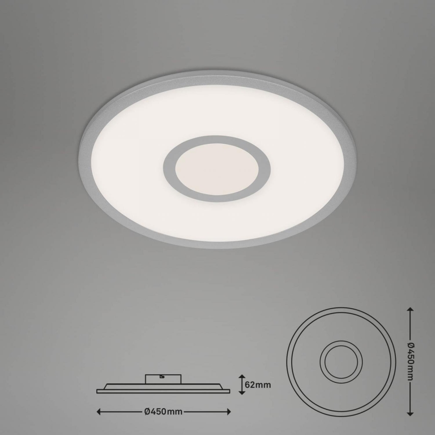 Brilo - LED RGB Prigušiva stropna svjetiljka CENTRO LED/24W/230V 2700-6500K Wi-Fi Tuya + daljinski upravljač