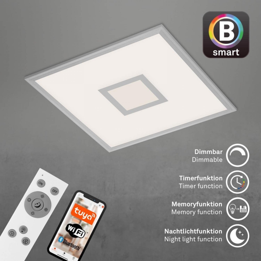 Brilo - LED RGB Prigušiva stropna svjetiljka CENTRO LED/24W/230V 2700-6500K Wi-Fi Tuya + daljinski upravljač