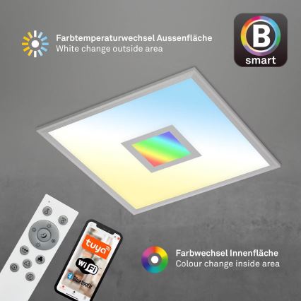 Brilo - LED RGB Prigušiva stropna svjetiljka CENTRO LED/24W/230V 2700-6500K Wi-Fi Tuya + daljinski upravljač