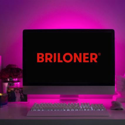 Brilo - LED RGB Prigušiva traka 6,6m LED/6W/USB + daljinski upravljač