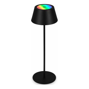 Brilo - LED RGB s podesivom svjetlinom, punjiva stolna lampa za vanjsku upotrebu s dodirnim upravljanjem KIKI LED/2,6W/5V IP44 2600 mAh crna
