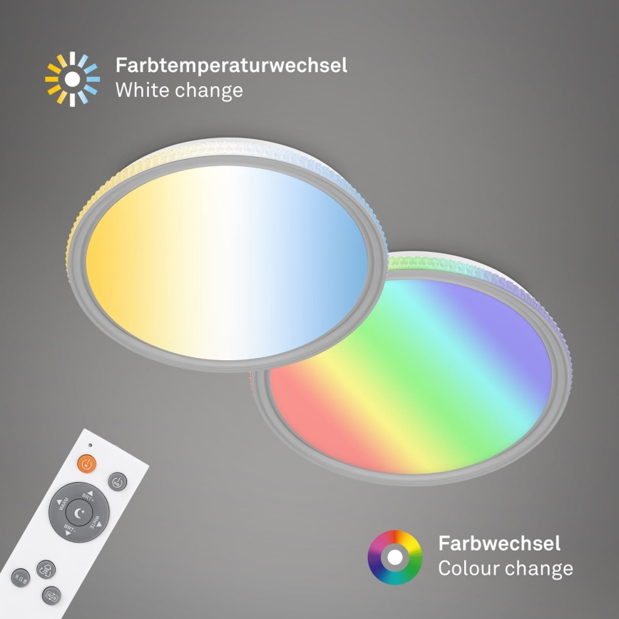 Brilo - LED RGB Prigušivo stropno svjetlo LED/40W/230V 3000-6500K + daljinski upravljač