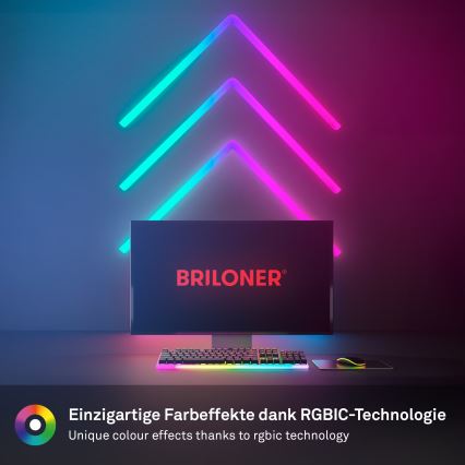 Brilo - LED RGBIC Prigušiva svjetlosna lajsna Smart LED/24W/230V Wi-Fi Tuya
