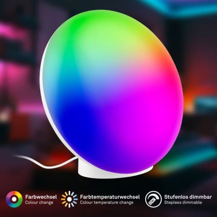 Brilo - LED RGBIC s prigušivanjem, punjiva stolna lampa TARA LED/6W/5V 3000-6500K Wi-Fi Tuya + daljinski upravljač