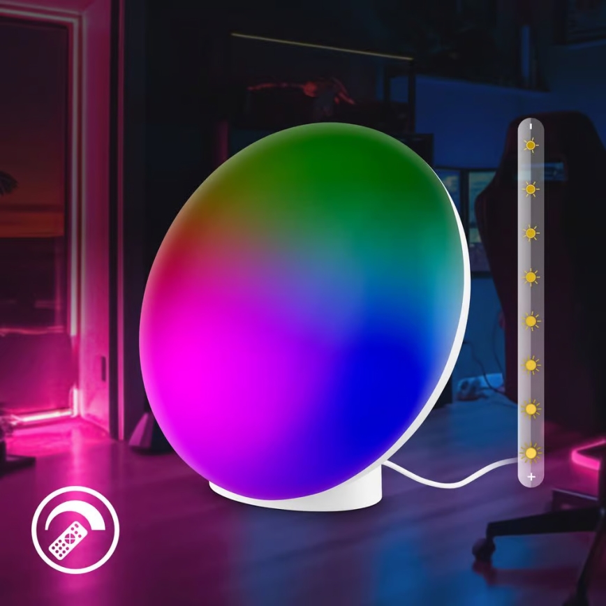 Brilo - LED RGBIC s prigušivanjem, punjiva stolna lampa TARA LED/6W/5V 3000-6500K Wi-Fi Tuya + daljinski upravljač