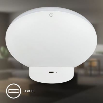 Brilo - LED RGBIC s prigušivanjem, punjiva stolna lampa TARA LED/6W/5V 3000-6500K Wi-Fi Tuya + daljinski upravljač