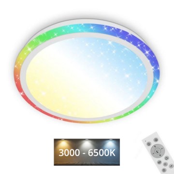 Brilo - LED RGBW Dimmabilno stropno svjetlo STARRY SKY LED/24W/230V 3000-6500K + daljinski upravljač